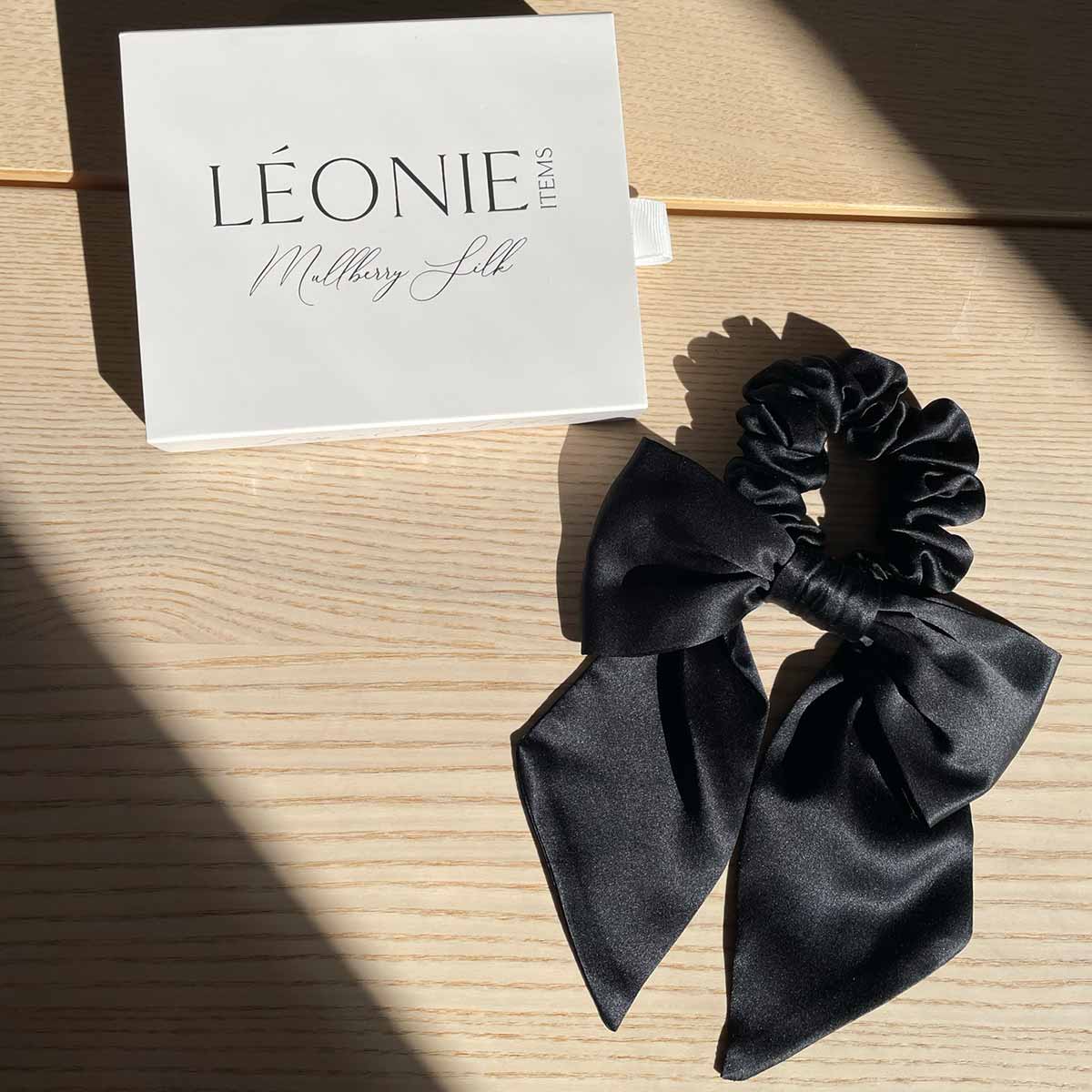 Rosett-scrunchie Svart 1 st